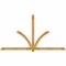 Ekena Millwork Redmond Rough Sawn Timber Gable Bracket, Western Red Cedar, 108"W x 58"H x 2"D x 4"F, 13/12 Pitch GBW108X58X0204RED00RWR - alternate 1